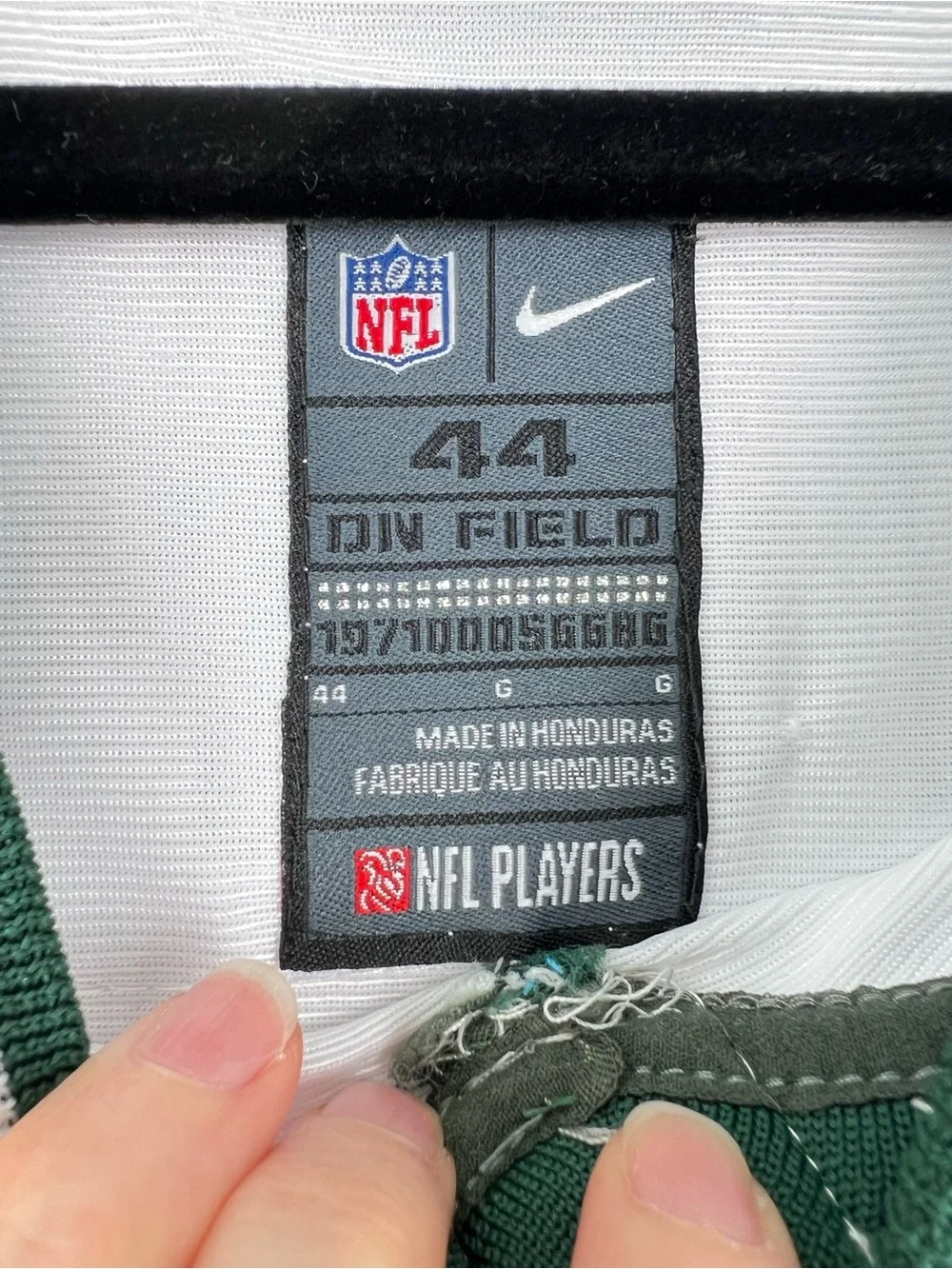GREEN BAY PACKERS FOOTBALL On Field JERSEY NIKE #21 CLINTON-DIX Sz 44 White